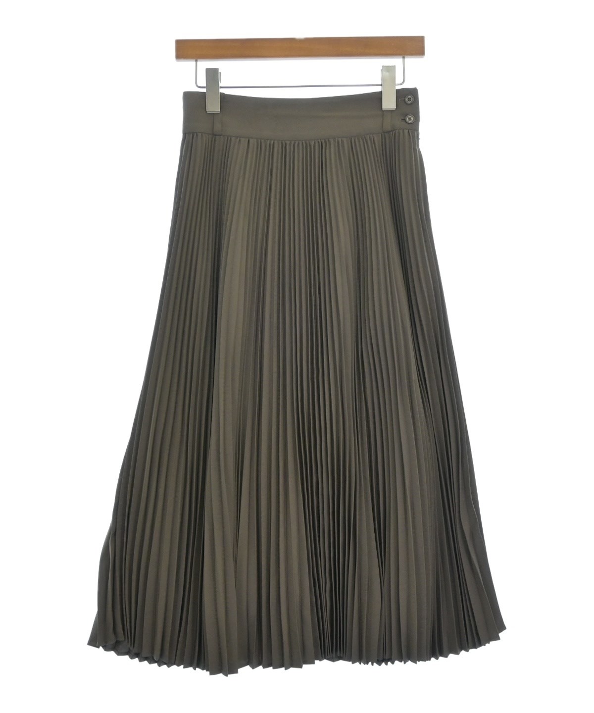 新品タグ付きHYKE（ハイク）ワーク タイトスカート　ベージュ　カーキ　1 HYKE】ハイク『プリーツデザインスカート size1』202-14100 021