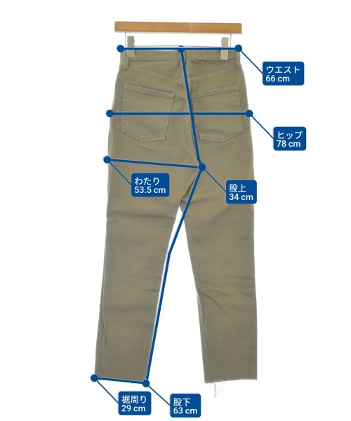 HYKE（ハイク）デニムパンツ ベージュ サイズ:28(L位) レディース/2200672730016