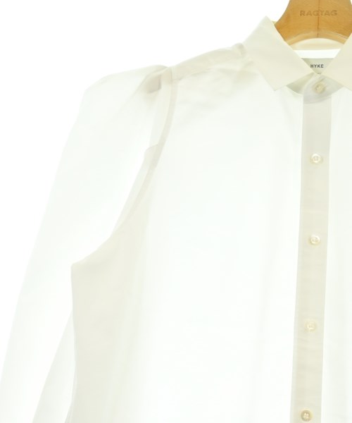 HYKE（ハイク）カジュアルシャツ 白 サイズ:1(S位) レディース/2200675479219