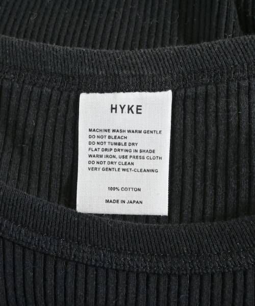 HYKE（ハイク）Tシャツ・カットソー 黒 サイズ:-(XS位) レディース/2200676983012
