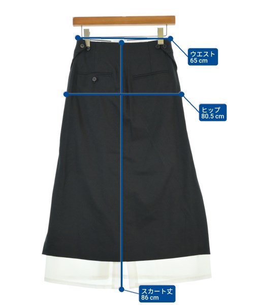 HYKE（ハイク）ロング・マキシ丈スカート 黒 サイズ:1(S位) レディース/2200673577061