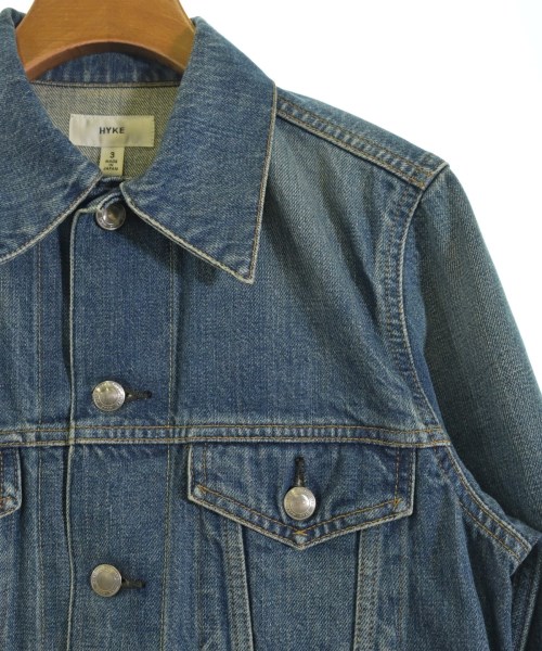 HYKE（ハイク）デニムジャケット 青 サイズ:3(L位) レディース/2200674534025
