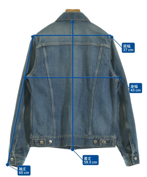 HYKE（ハイク）デニムジャケット 青 サイズ:3(L位) レディース/2200674534025