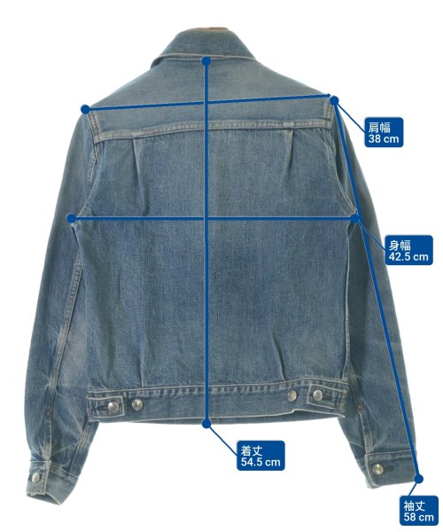 HYKE（ハイク）デニムジャケット 青 サイズ:2(M位) レディース/2200678207031