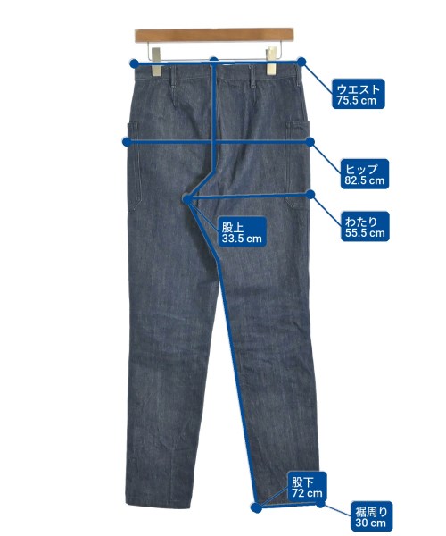 HYKE（ハイク）デニムパンツ 紺 サイズ:2(M位) レディース/2200678585030