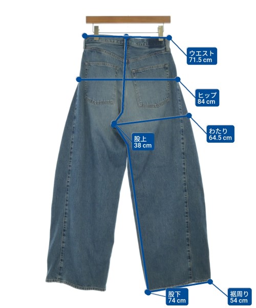 HYKE（ハイク）デニムパンツ 紺 サイズ:2(M位) レディース/2200678986301