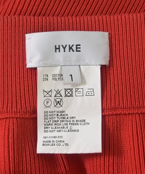 HYKE（ハイク）ロング・マキシ丈スカート 赤 サイズ:1(S位) レディース/2200674444058