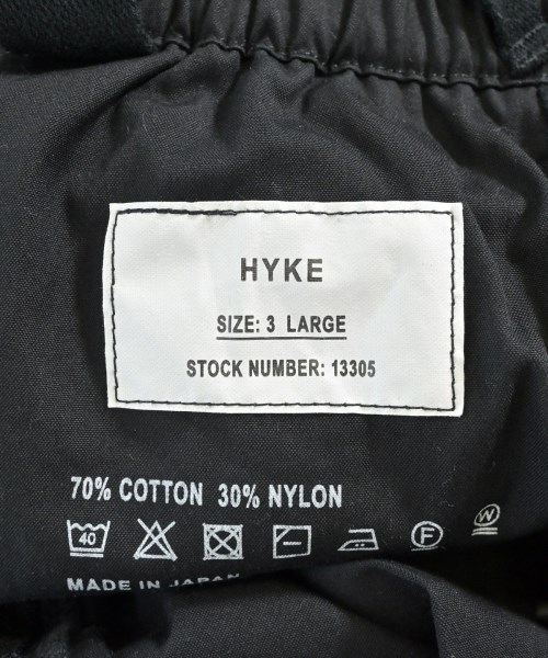 HYKE（ハイク）カーゴパンツ 黒 サイズ:3(L位) レディース/2200680430038