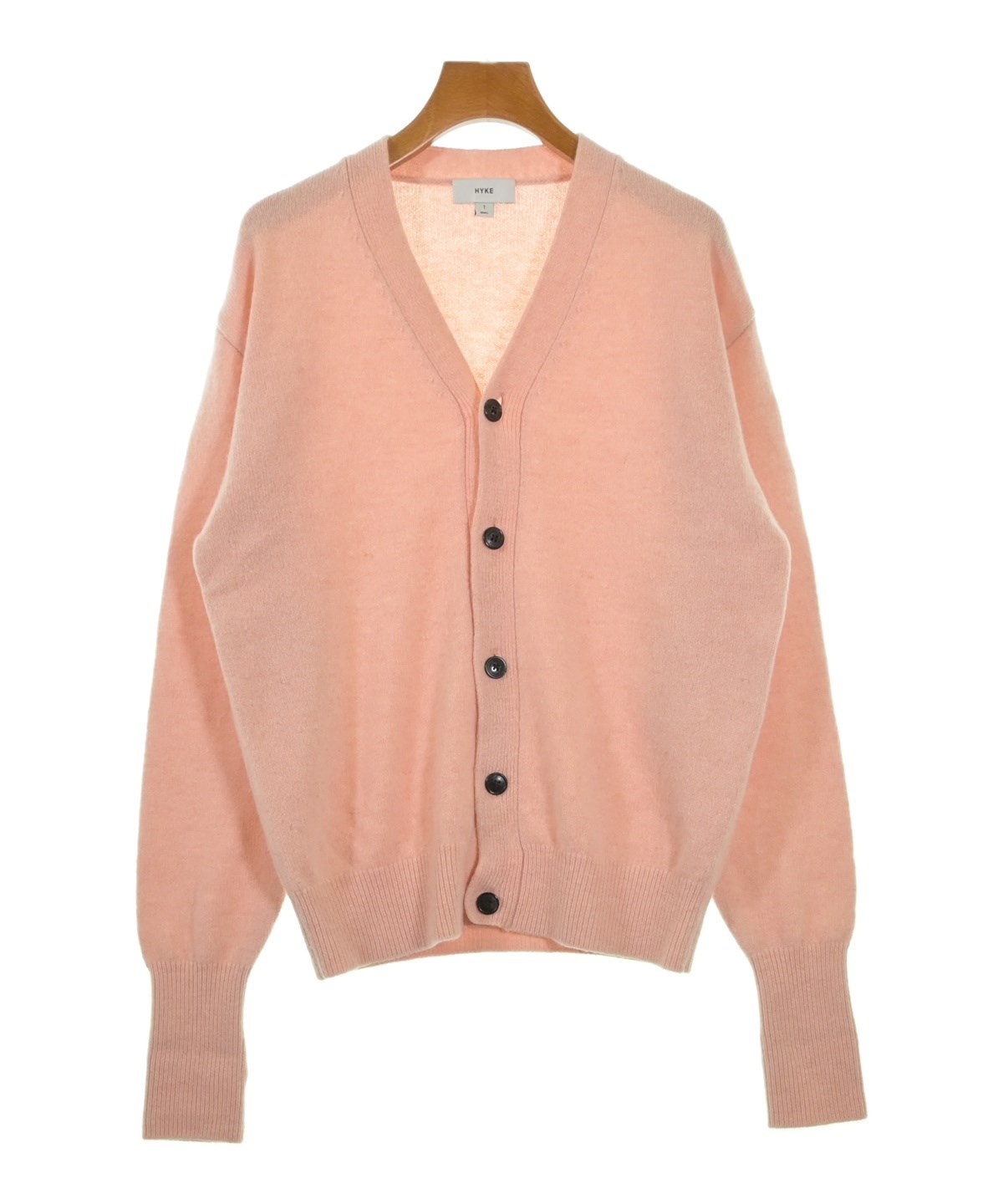【美品】  HYKE / ハイク | 2025AW | ウール カシミヤ ニットカーディガン | 2 | ピンク | レディース HYKE（ハイク）カーディガン ピンク サイズ:1(S位) レディース