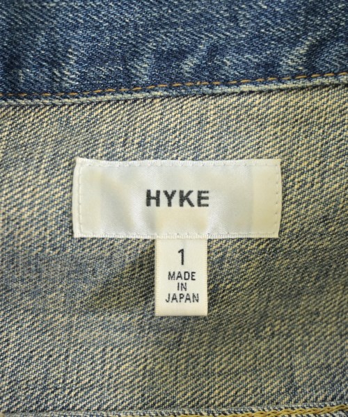 HYKE（ハイク）デニムジャケット 青 サイズ:1(S位) レディース/2200693670018