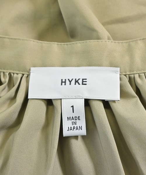 HYKE（ハイク）シャツワンピース カーキ サイズ:1(S位) レディース/2200700761111