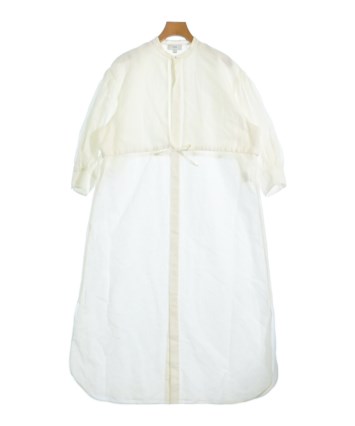 ハイク 24SS 白アシンメトリープリーツシャツワンピース サイズ2 ve6