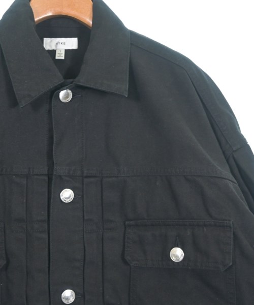 HYKE（ハイク）デニムジャケット 黒 サイズ:1(S位) レディース/2200651464017