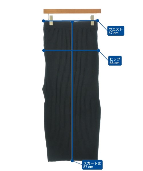 HYKE（ハイク）ロング・マキシ丈スカート 黒 サイズ:2(M位) レディース/2200651464031