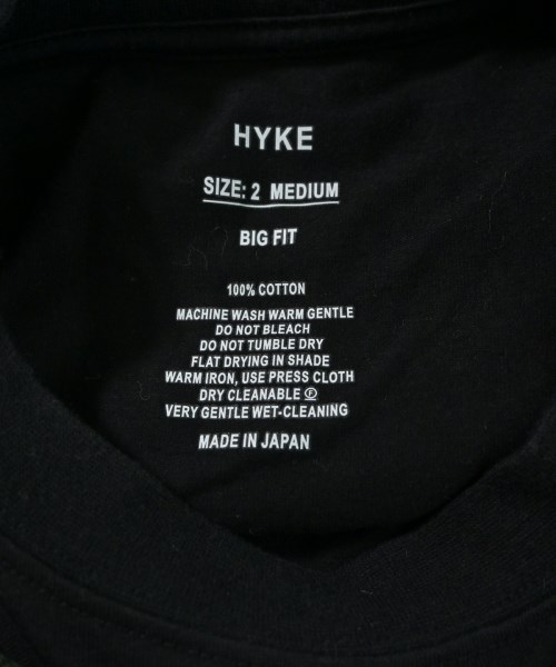 HYKE（ハイク）Tシャツ・カットソー 黒 サイズ:2(M位) レディース/2200656870059