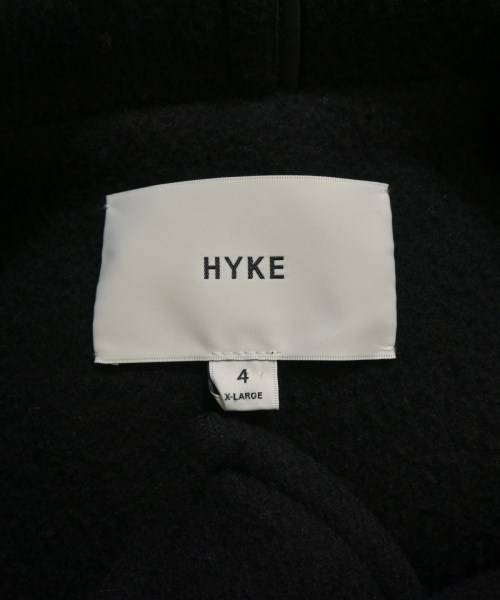 HYKE（ハイク）ダッフルコート 黒 サイズ:4(XL位) メンズ/2200657725013