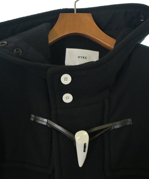 HYKE（ハイク）ダッフルコート 黒 サイズ:4(XL位) メンズ/2200657725013