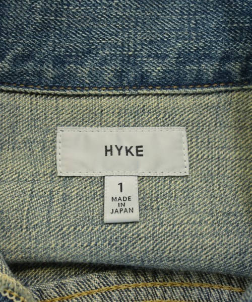 HYKE（ハイク）デニムジャケット 青 サイズ:1(S位) レディース/2200653816036
