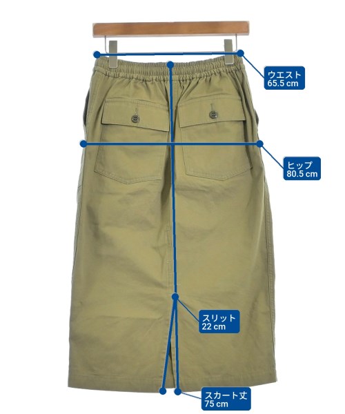 HYKE（ハイク）ロング・マキシ丈スカート カーキ サイズ:2(M位) レディース/2200659074027