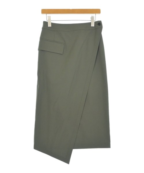 HYKE(ハイク)ひざ丈スカート カーキ サイズ:1(S位)/2200659155146