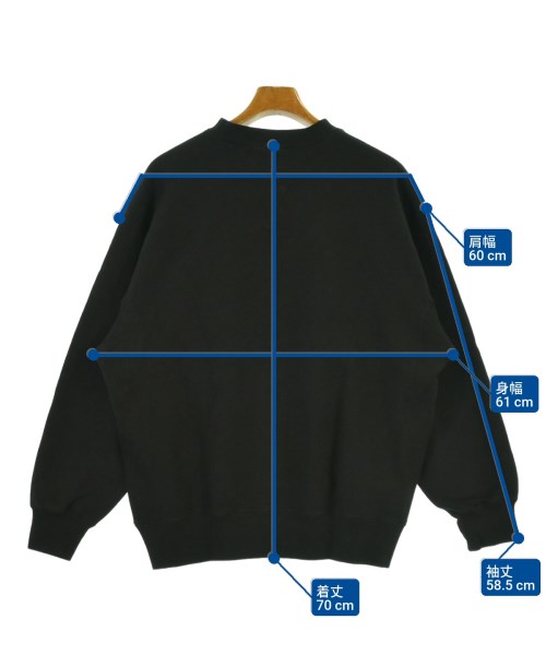 HYKE（ハイク）スウェット 黒 サイズ:XL メンズ/2200659155269