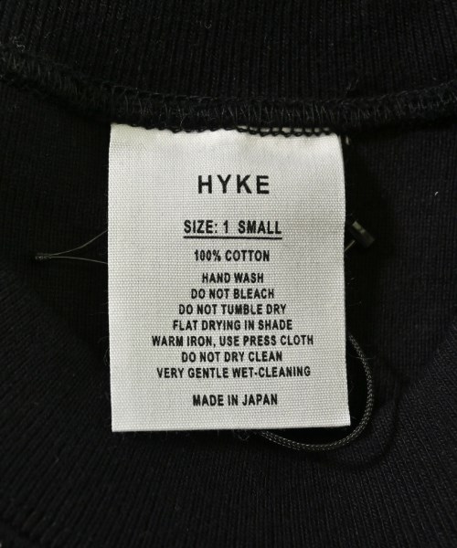 HYKE（ハイク）スウェット 黒 サイズ:1(S位) レディース/2200660787022