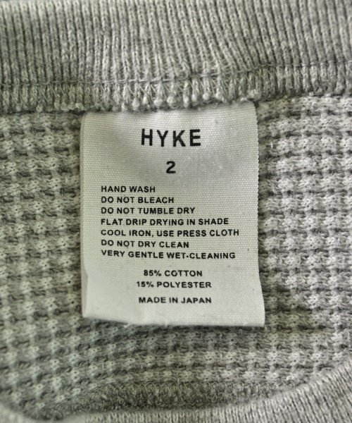 HYKE（ハイク）Tシャツ・カットソー グレー サイズ:2(M位) レディース/2200651816076