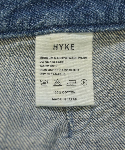 HYKE（ハイク）ひざ丈スカート 青 サイズ:1(S位) レディース/2200661984062