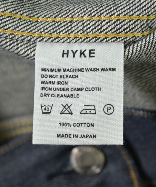 HYKE（ハイク）デニムジャケット 紺 サイズ:2(M位) レディース/2200708999011