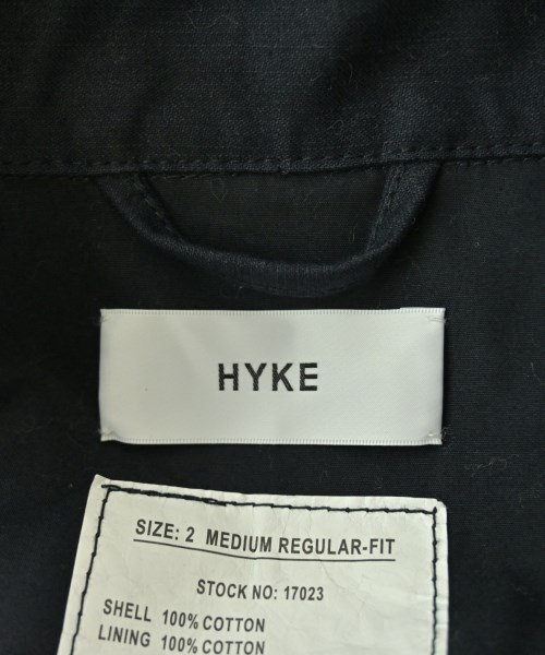 HYKE（ハイク）ミリタリーブルゾン 紺 サイズ:2(M位) レディース/2200706435108