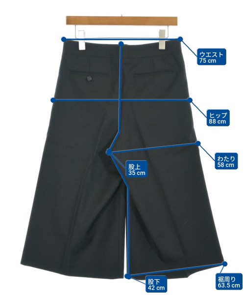 HYKE（ハイク）クロップドパンツ 黒 サイズ:2(M位) レディース/2200712366144