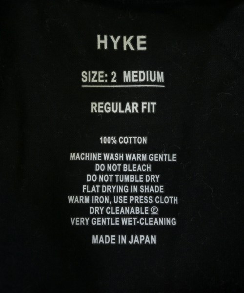HYKE（ハイク）Tシャツ・カットソー 黒 サイズ:2(M位) レディース/2200710615077