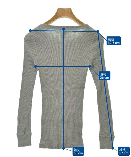HYKE（ハイク）Tシャツ・カットソー グレー サイズ:-(XS位) レディース/2200712490146
