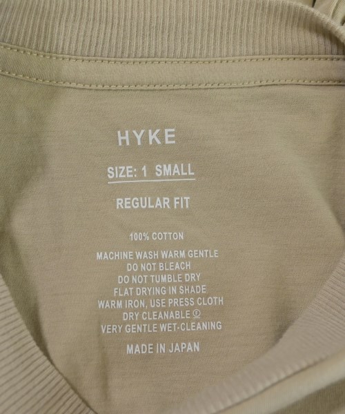 HYKE（ハイク）Tシャツ・カットソー ベージュ サイズ:1(S位) レディース/2200712011037