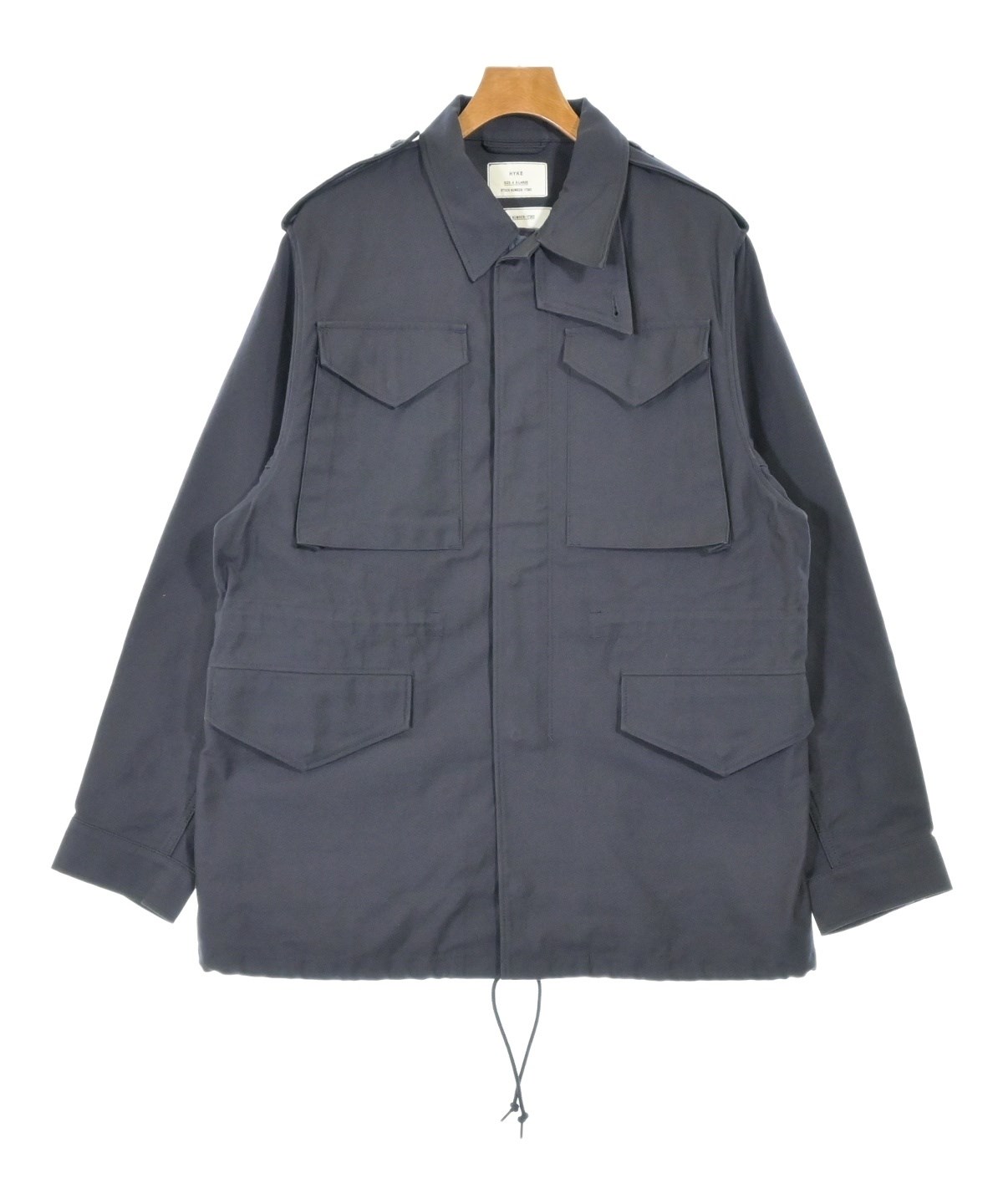 【極美品】HYKE/ハイク_ミリタリーブルゾンMサイズ HYKE（ハイク）ミリタリーブルゾン 紺 サイズ:XL メンズ/2200719288012