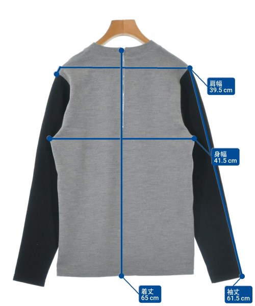 HYKE（ハイク）ニット・セーター グレー サイズ:1(S位) レディース/2200645062052