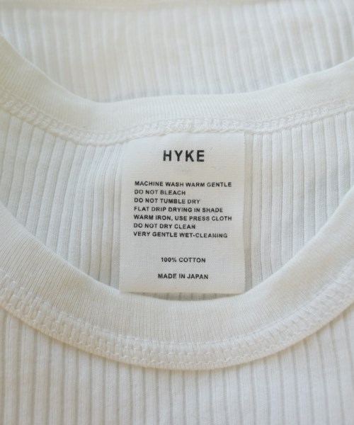 HYKE（ハイク）タンクトップ 白 サイズ:-(XS位) レディース/2200646142098
