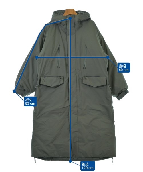 HYKE（ハイク）ダウンコート カーキ サイズ:1(S位) レディース/2200646160016