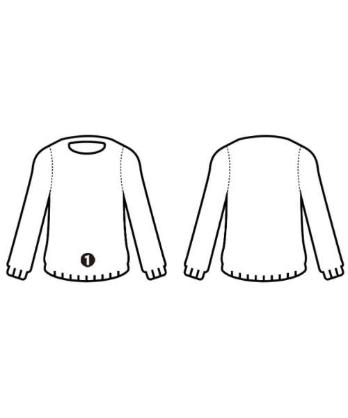 HYKE（ハイク）ニット・セーター グレー サイズ:1(M位) レディース/2200646980027