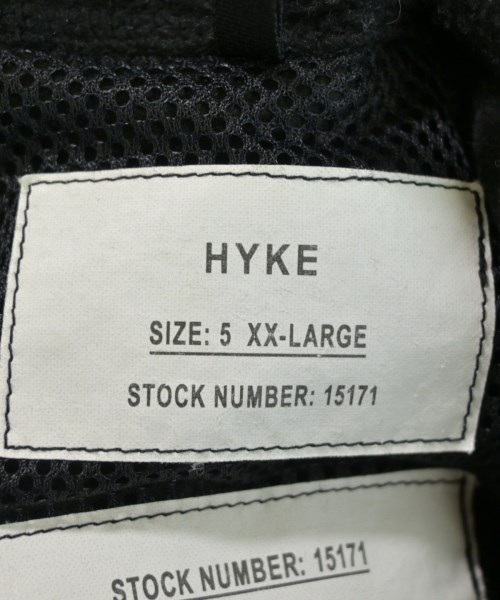 HYKE（ハイク）スウェット 黒 サイズ:XXL メンズ/2200636383081