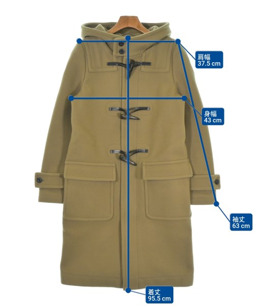 HYKE（ハイク）ダッフルコート ベージュ サイズ:1(S位) レディース/2200647184011