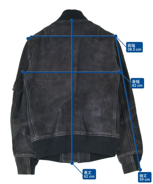 HYKE（ハイク）ブルゾン 紺 サイズ:2(M位) レディース/2200647344088