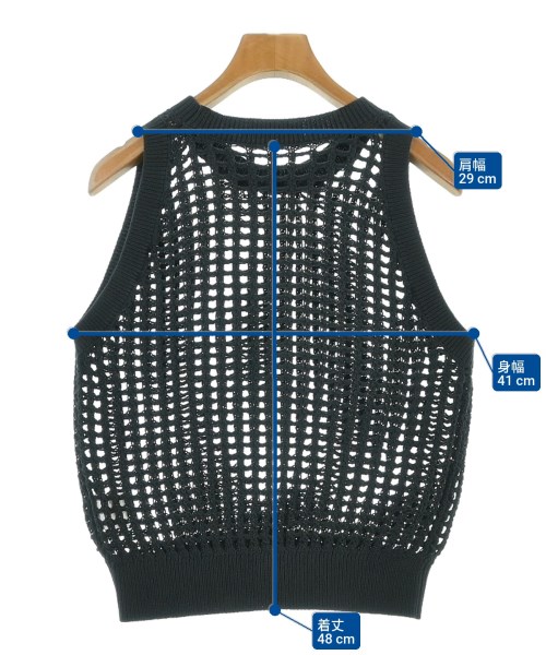 HYKE（ハイク）ベスト 黒 サイズ:1(S位) レディース/2200648075066