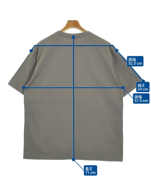 HYKE（ハイク）Tシャツ・カットソー グレー サイズ:XXL メンズ/2200648314073