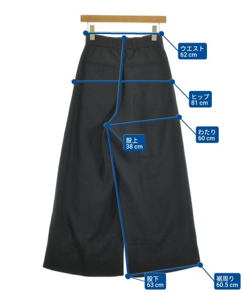 HYKE（ハイク）スラックス 黒 サイズ:1(S位) レディース/2200648533023