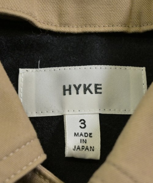 HYKE（ハイク）ステンカラーコート ベージュ サイズ:3(L位) レディース/2200639077024
