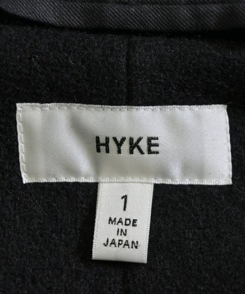 HYKE（ハイク）ダッフルコート 黒 サイズ:1(S位) レディース/2200641117039