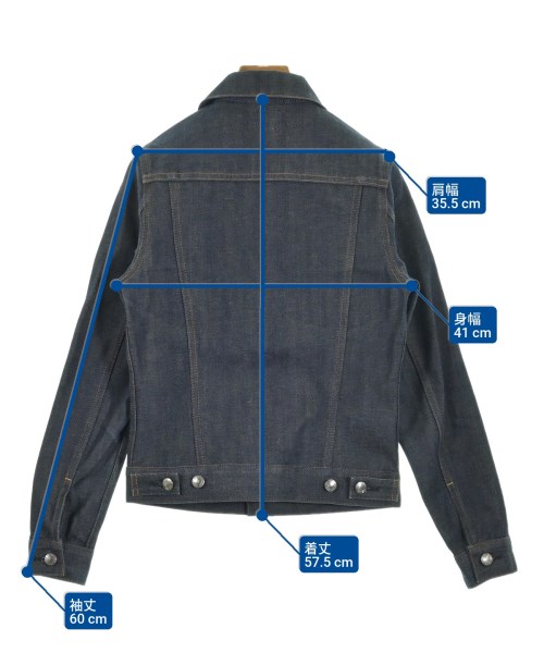 HYKE（ハイク）デニムジャケット 紺 サイズ:1(S位) レディース/2200639230016