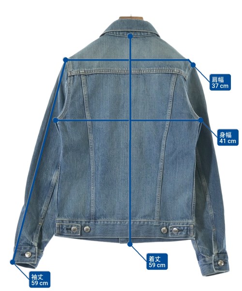 HYKE（ハイク）デニムジャケット 青 サイズ:2(M位) レディース/2200639779027