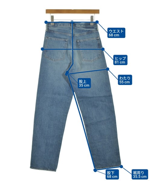 HYKE（ハイク）デニムパンツ 紺 サイズ:28(S位) メンズ/2200639168104